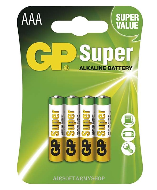 Alkalick batrie GP Super LR03 (AAA)