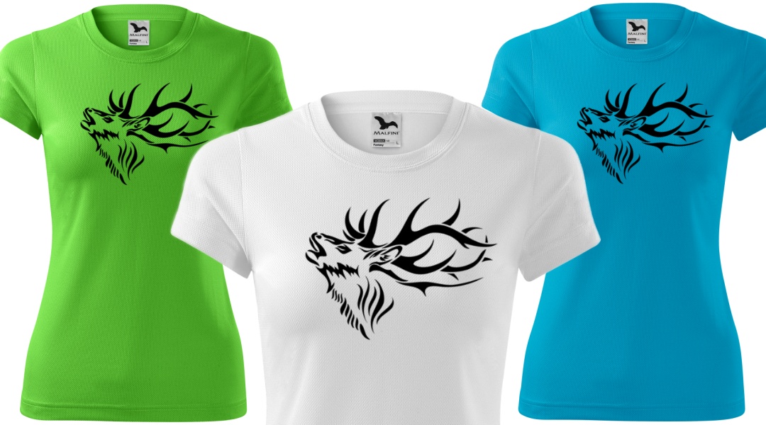 Damske tricko Fa ruciaci jelen T